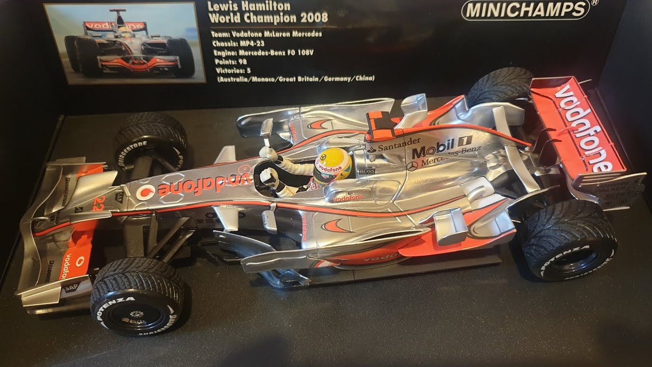 未開封 1/18 Lewis Hamilton ワールドチャンピオン 2008 1/18 Minichamps 2008 Formula 1 Lewis Hamilton McLaren MP4/23