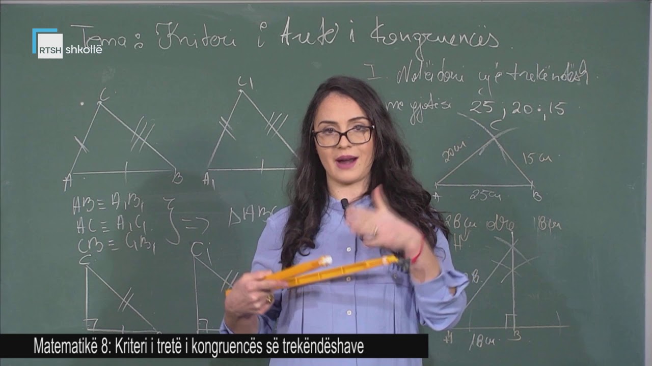 Matematikë 8 - Kriteri i tretë i kongruencës së trekëndëshave