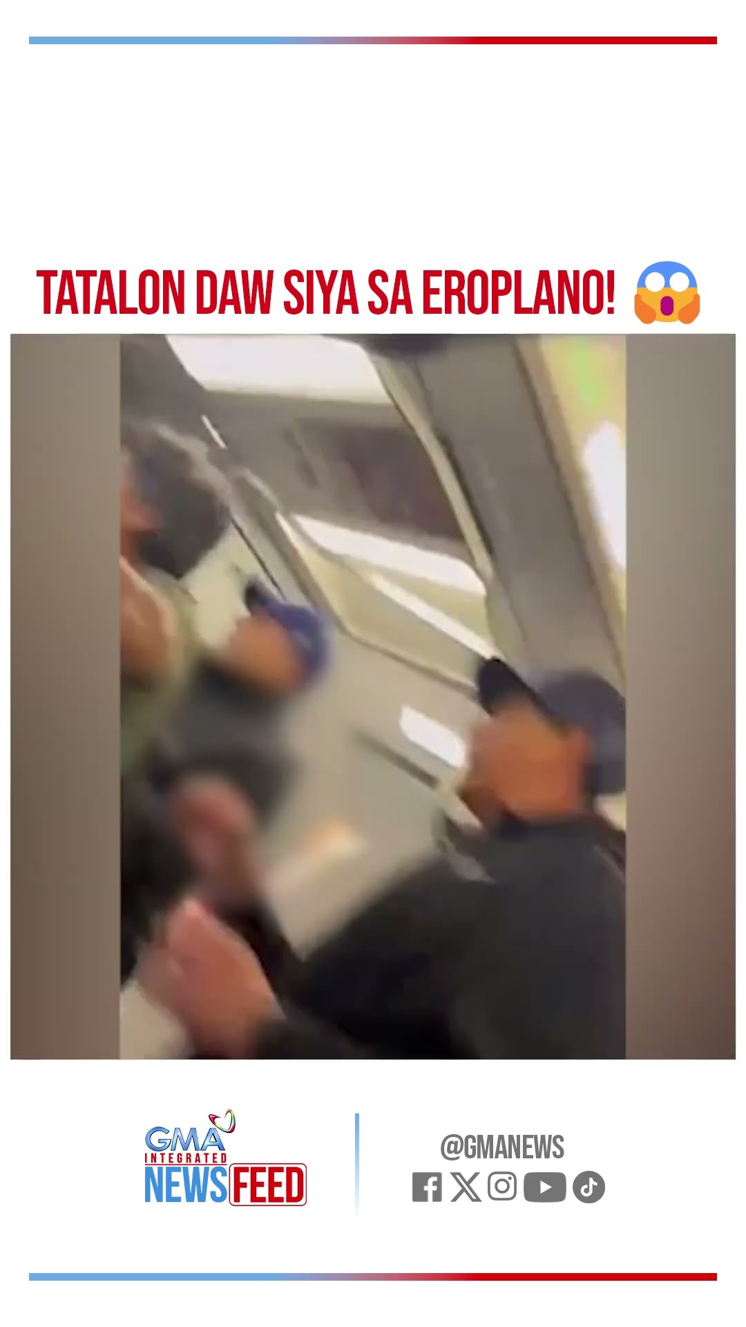 Pasahero ng eroplano, nagbantang tatalon palabas dahil sa death threat?| GMA Integrated Newsfeed