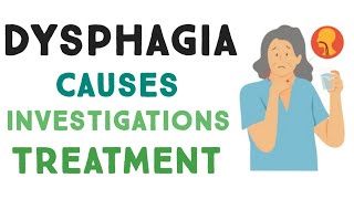 Dysphagia(Difficulty Swallowing),Treatment,Causes,Pathophysiology,Investigations,Types USMLE