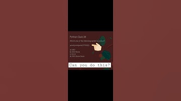 Python Quiz 28 #coding #pythonforbeginners #shorts