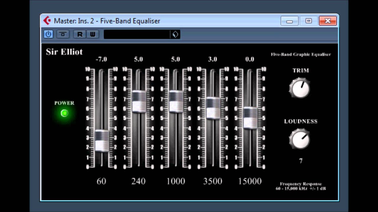 5 Band Graphic Equalizer Settings - FerisGraphics