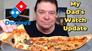 ASMR - Eating Domino s Pizza My Dad s Watch Update