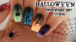 COLORFUL SPIDER WEB NAILS | Halloween Nail Art screenshot 5