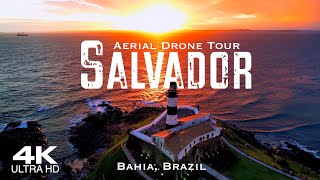 Salvador De Bahia Drone Aerial 4K Bahia Brazil Brasil