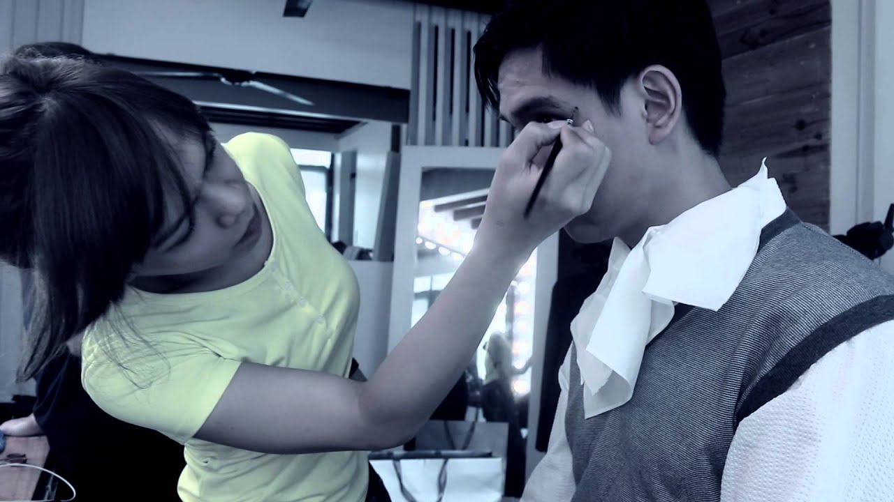 BEHIND THE SCENES Charles Tiu as Albert Einstein