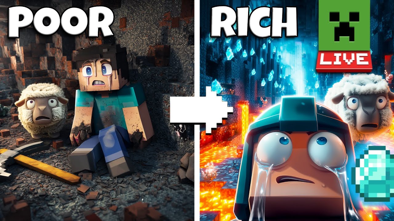 Приключение Стива в алмазном измерении — полный фильм Minecraft (эпизоды 1–3)