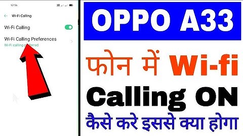 How to enable/on wi-fi calling in oppo A33 ।। Oppo A33 me wi-fi calling band chalu kaise kare
