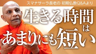 《仏教哲学》生きる時間はあまりにも短い――「死」を自覚する人は有意義に生きる　スマナサーラ長老との対話｜ブッダの智慧で答えます（一問一答）