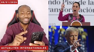 Ça chauffe sur D Trump, la présidente du Mexique balais les menaces de Trump et défi les États unis 