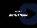 InfluenceWP - First Look - Air WP Sync