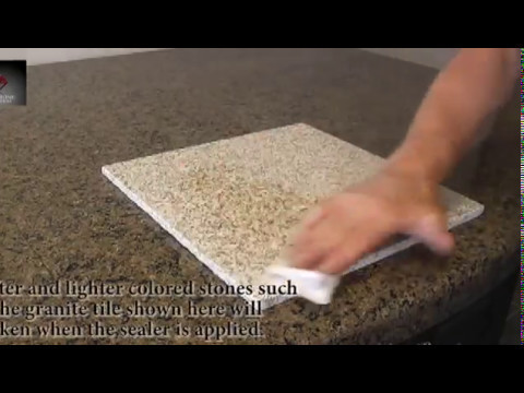 Sealing Granite Tile Countertops Youtube