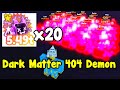 Got Full Team Of Dark Matter Mythical 404 Demon! - Pet Simulator X Roblox