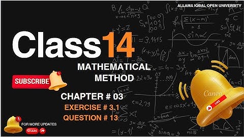 Mathematical Method Chapter # 3, Ex # 3.1, Q # 13, #matrix #mathtips #ytshorts #learningocean254