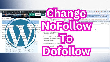 How To Change Nofollow To Dofollow In Wordpress Updated || Convert Nofollow To Dofollow
