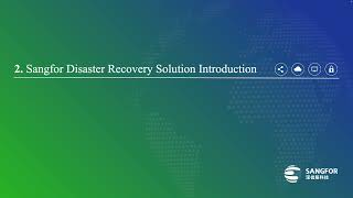 Sangfor SCP 6.8.0 Associate 2023 04 Disaster Recovery