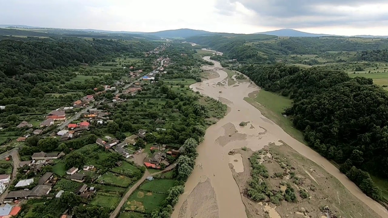 Câmpuri Vrancea și Râul Șușița după ploi