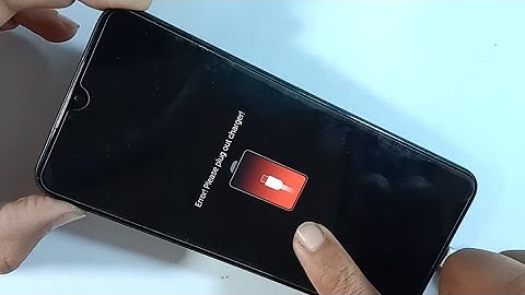 Error please plug out charger problem