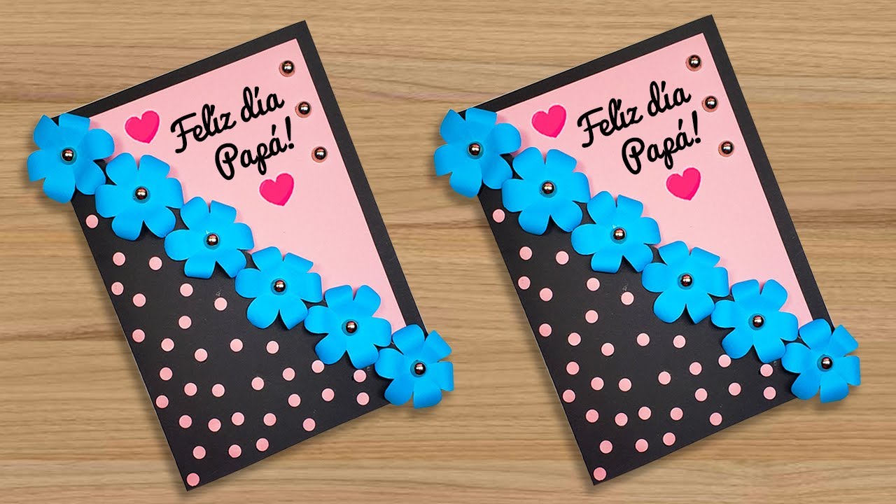 ? Hermosa tarjeta para el día del padre hecha a mano ? Ideas para papá |  Father's Day Card Beautiful - YouTube