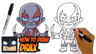 how to draw drax guardians of the galaxy