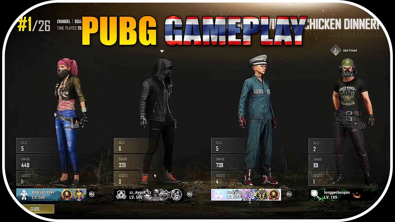 PUBG CASUAL MODE GAMEPLAY โหมดยิงบอท YouTube