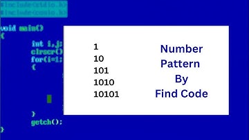 Number pattern programming in Turbo C++ | pattern printing programs