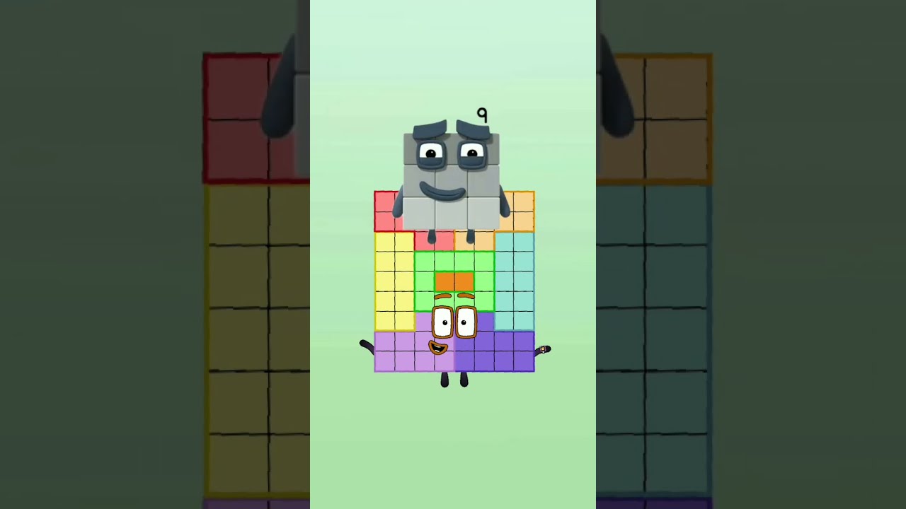 Numberblocks Skip Counting By 9 Shorts Youtubeshorts Learntocount Mathsforkids