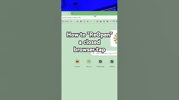 How to Reopen a Closed Browser Tab in Seconds! 🚀 #TechTip