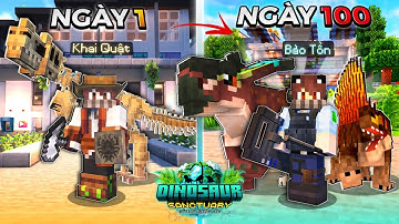 100 NGÀY XÂY DỰNG KHU BẢO TỒN KHỦNG LONG TRONG MINECRAFT - KHỞI ĐỘNG TRỤ SỞ ĐẦU TIÊN!