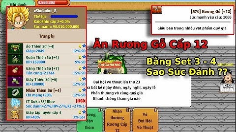 Ngọc Rồng Online | Siêu Xayda Ăn Rương Gỗ Cấp 12 Chỉ Bằng Đồ 4 Sao ???