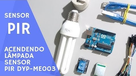 Acendendo lâmpada com sensor de movimento e presença PIR