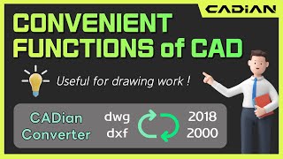 CAD(AutoCAD) CADian Converter / INTELLICONVERT - Convenient functions of CADian
