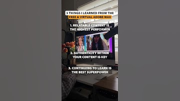 3 things to know as a content creator ✨ #shorts #adobeexpress