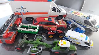 Krankenwagen, Feuerwehrauto, Traktor, Müllautos, Polizeiautos & Spielzeugautos für Kinder