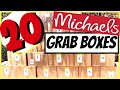 MICHAELS $4 GRAB BAGS | OPENING 20 MYSTERY BOXES WORTH OVER $2,400!