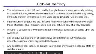 Part 1 Colloidal Chemistry