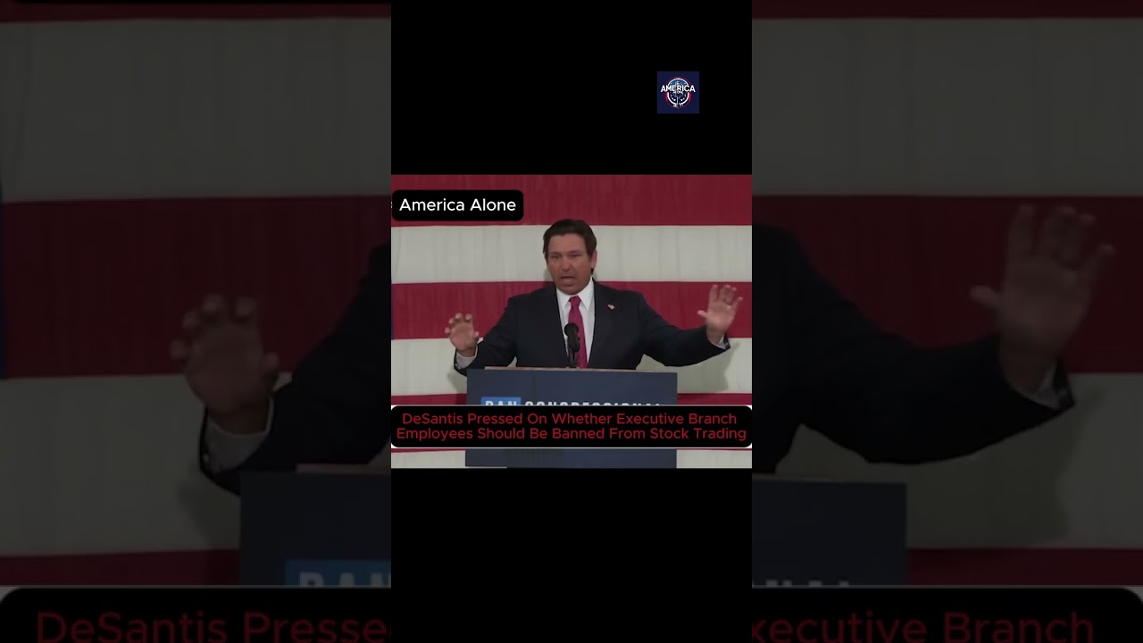 Десантиса спросили, следует ли запретить сотрудникам исполнительной власти торговать акциями в ко...