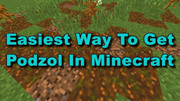 Easiest Way To Get Podzol In Minecraft!