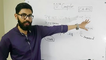 PRINT USING Statement in GW BASIC | 10 class computer chapter 2