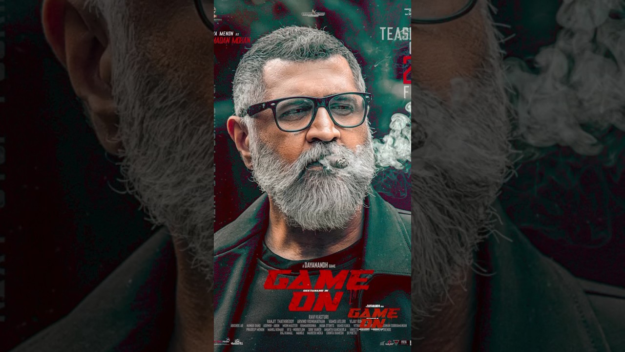 The boss man Aditya Menon in Game on film 🔥😎 