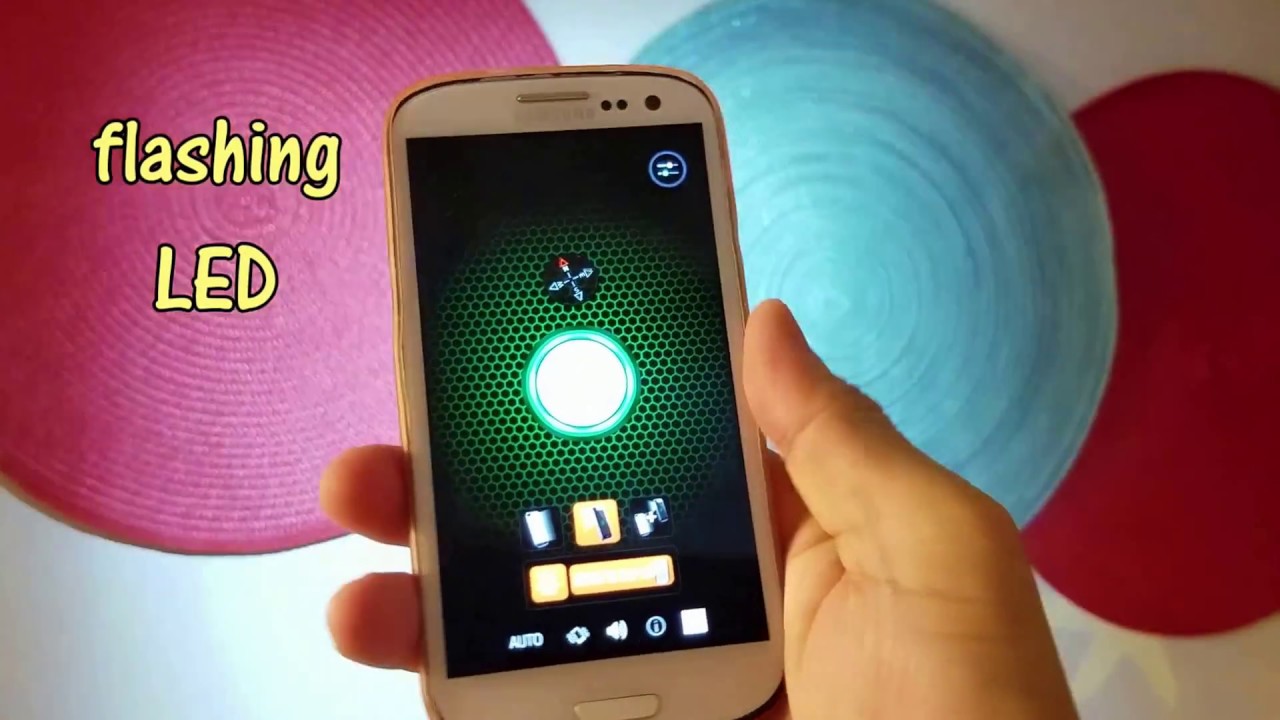Flashlight Galaxy demonstration - top rated flash light Android app