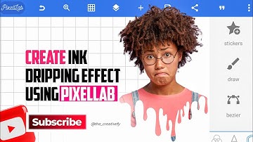 How to Create Dripping Ink Effect Using Pixellab #graphicdesign #pixellab 