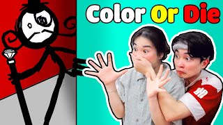 Siro Và Vợ Đánh Bại Quái Vật Màu Sắc Trong Color Or Die Chapter 4 screenshot 2
