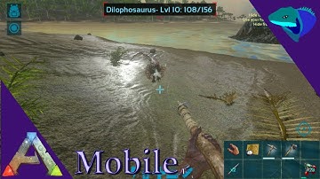 ARK MOBILE BEGINNER"S GUIDE! HOW TO MOVE, LEVEL, AND BUILD A HOUSE! Ark Mobile Beginner Episode 2