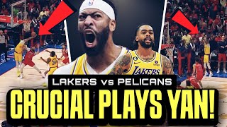 Pasok na! CRUCIAL plays in Anthony Davis at D’Angelo Russell sa 4th qtr! Lakers vs Pelicans play-in