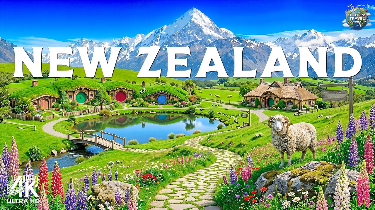 New Zealand 4K | Majestic Nature Escape 🌿 Fiordlands, Lakes & Alpine Valleys | Video 4K UHD