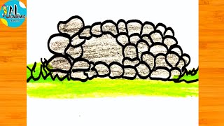 Lion House Drawing Den Drawing Easy For Kids How To Draw Den Lion Den Drawing