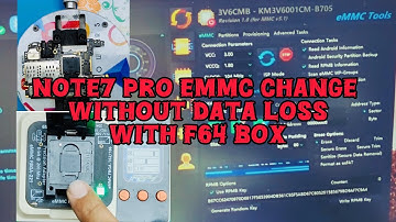 Note 7 Pro Violet Emmc Change Without data loss Dual Security With F64 #flash64 #f64 #f64ultra