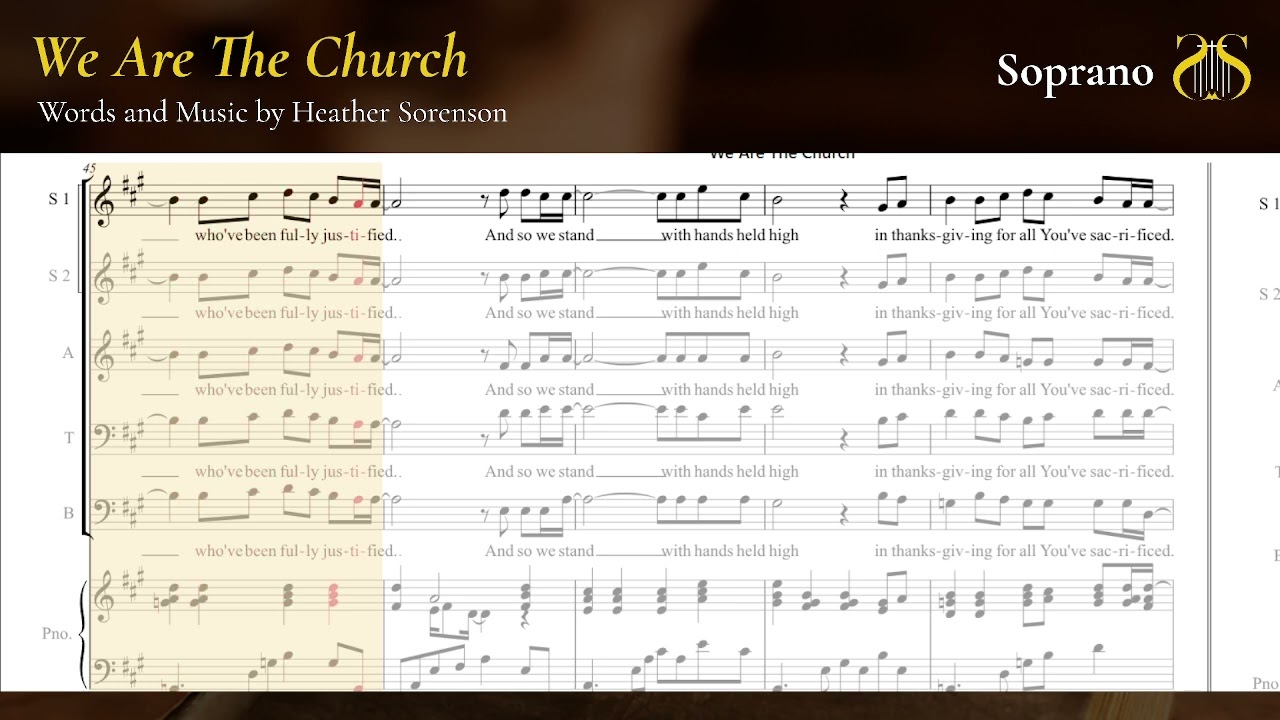 Cover We are the Church - Soprano 1