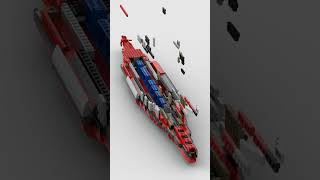 Battleship: Bismarck ⚓ Satisfying Building Animation #shorts